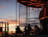 County fair ride at dusk 2