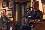 Gerry Bruton strumming and singing