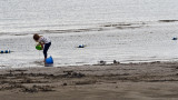 Woman with buckets