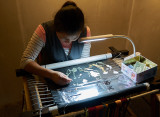 Silk embroidery