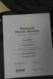 National Honor Society Ledyard , November 22, CT 2016