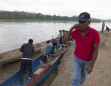 disembarking the piragua