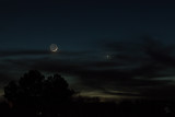 1.5 Day-old Moon, Venus and Mercury