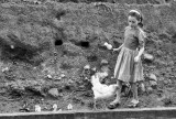 Deisy Avelara with Chickens