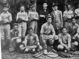 My fathers baseball team in the early 1900s.