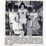 My father at age 85, a few months before his death visiting his alma mater with his grandsons