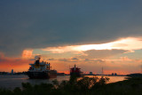 Evening on the Mississippi River