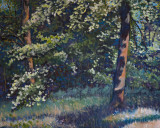 Stadium Woods On The Virginia Tech University Campus-Oil Painting -SOLD