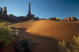 The Totem Pole Rock Formation In Monument Valley, The Navajo Nation, Arizona