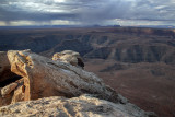Distant Storm Viewed From Muley Point, Utah