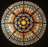 Stained glass dome, Peace Palace, The Hague, The Netherlands