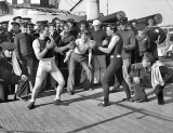 July 3, 1899 - Boxing match aboard the USS New York