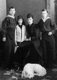 Maria Feodorovna with her three eldest children