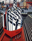 1919 - Dazzle-ships in Drydock at Liverpool