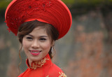 Lady Celebrating their Marriage - Hue