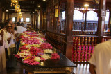 Lotus flower offerings in the Temple of the Tooth, Kandy