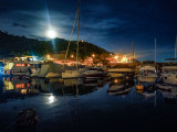 Watching moon beams and stars over the Typhoon Shelter
