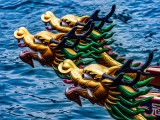 Dragon Boats eager to race!  Aberdeen, Hong Kong Island