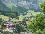 Lauterbrunnen Valley from the gondola to Murren
