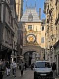 Astronomic Clock from the Opposite Side of the Arch