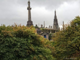 A View to the Victorian Cemetery Behind Glasgow Cathedral