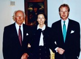 Dr. Josef Issels, Ilse Marie Issels, Hellmut Issels, at home in Palm Beach, 1996