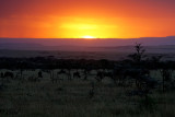 Coucher de soleil chez les Masai