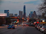 South Congress Avenue, Austin, TX. (Looking north toward the State House)