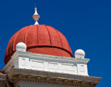 Courthouse detail, red dome on courthouse roof