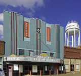 A very nice art deco theater. Now repurposed as a retail establishment, Covington, TN