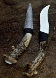 Antler w/ cow bone blade knives