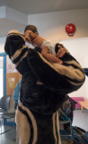 Pond Inlet, Nunavut - putting baby in hood