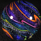 Rainbow Flames Size: 1.76 Price: SOLD