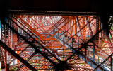The undercarriage of the Golden Gate Bridge in Golden Gate National Recreation Area