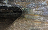 Smooth walls in Valentine Cave in Lava Beds National Monument