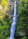Multnomah Falls along the Columbia River Gorge