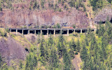 Washington Highway 14 from the Oregon side of the Columbia River Gorge