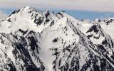 Mountain peaks in the Bailey Range in Olympic National Park