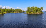 Island in a small bay in Voyageurs National Park