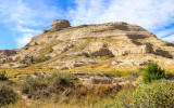Sentinel Rock from Mitchell Pass in Scotts Bluff National Monument