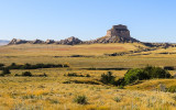 Dome Rock as seen from the Saddle Rock Trail in Scotts Bluff National Monument