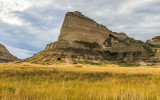 Eagle Rock from the park road in Scotts Bluff National Monument