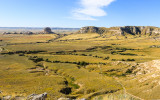 Dome Rock and Crown Rock on the south bluff in Scotts Bluff National Monument