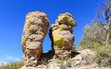 Twin rock formation along the Echo Canyon Trail in Chiricahua National Monument