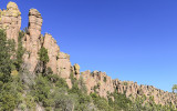 Crest of a hill along the Hailstone Trail in Chiricahua National Monument