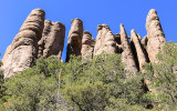 Towering formation along the Hailstone Trail in Chiricahua National Monument