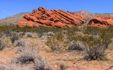 Red rocks from the Black Butte Road in Gold Butte National Monument