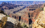 Bright Angle Canyon from along the Bright Angle Point Trail in Grand Canyon National Park