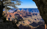 Brahma and Zoroaster Temples from along the Bright Angle Point Trail in Grand Canyon National Park