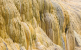 Spring water flowing over the Rainbow Terraces in Hot Springs State Park